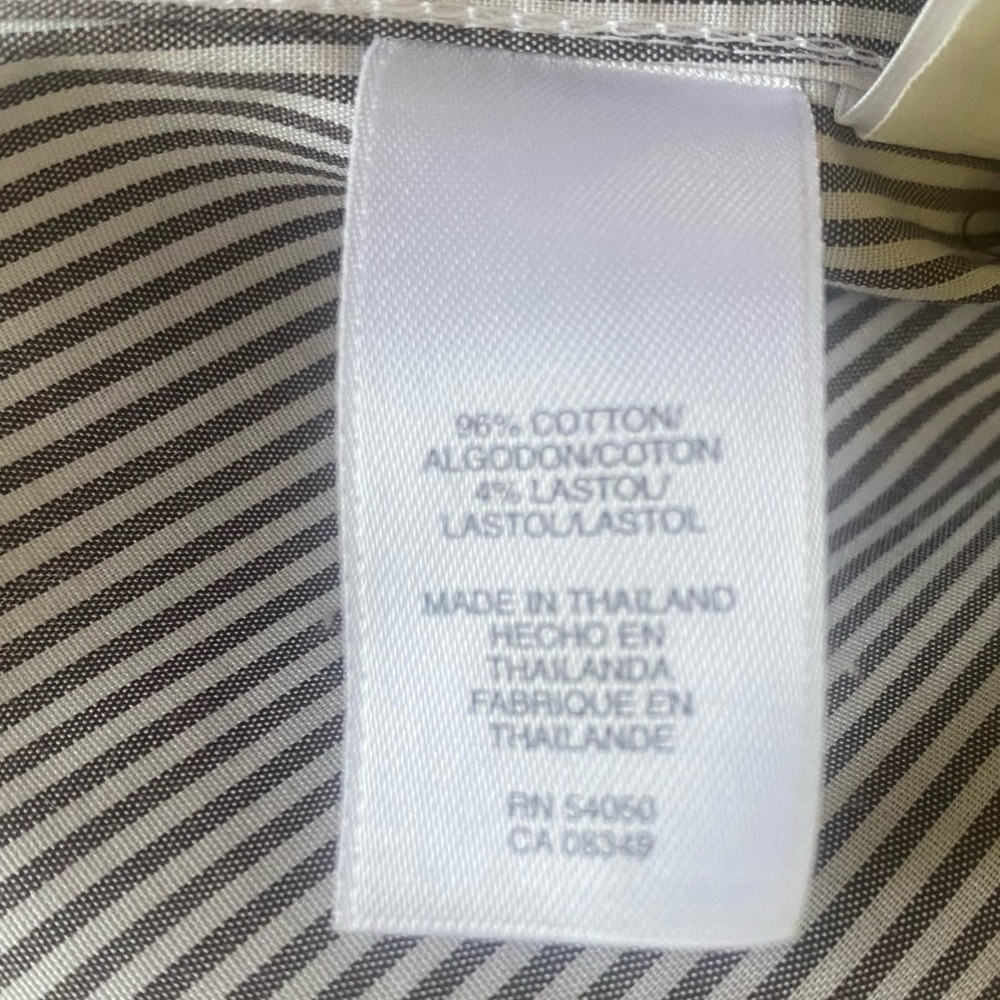 Preppy Jones New York Stripped Button-Down SHIRT no-iron Size 12 - Picture 8 of 12